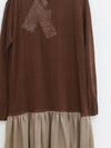 SWAYING 2025 Fall/Winter Collection: Fish-tail design polo dress/long dress SW-SW25AW2L03C2S2-ZONG (Brown)
